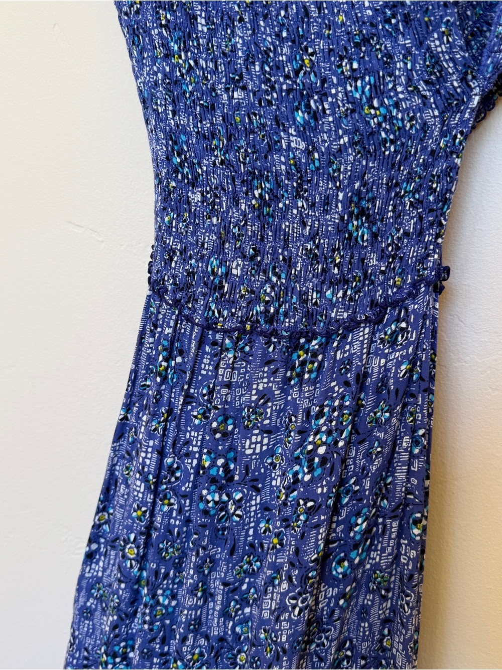PAPETTE ST BARTH SOLEDAD SMOCK MAXI DRESS OFF SHOULDER ROMANTIC BOHO CHIC FLOWY - Picture 4 of 13